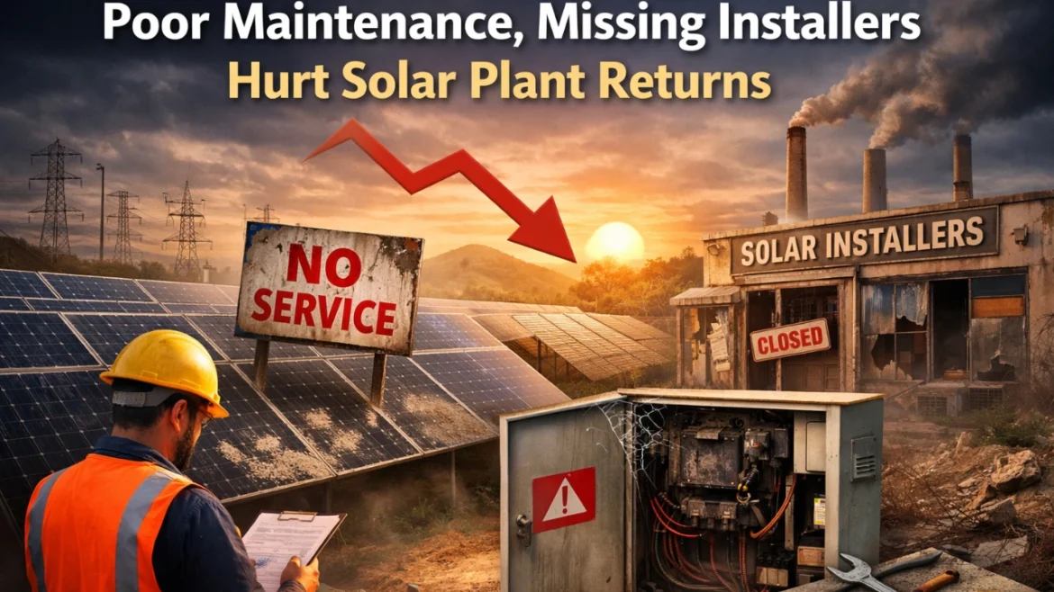 सोलर प्लांट में छिपा खतरा: मेंटेनेंस की कमी और भरोसे की टूट