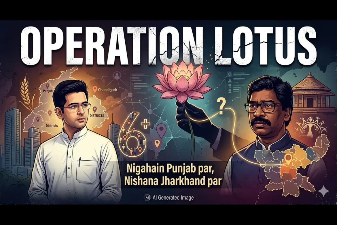 Operation Lotus: राघव चड्ढा प्लस 6! निगाहें पंजाब पर निशाना झारखण्ड पर