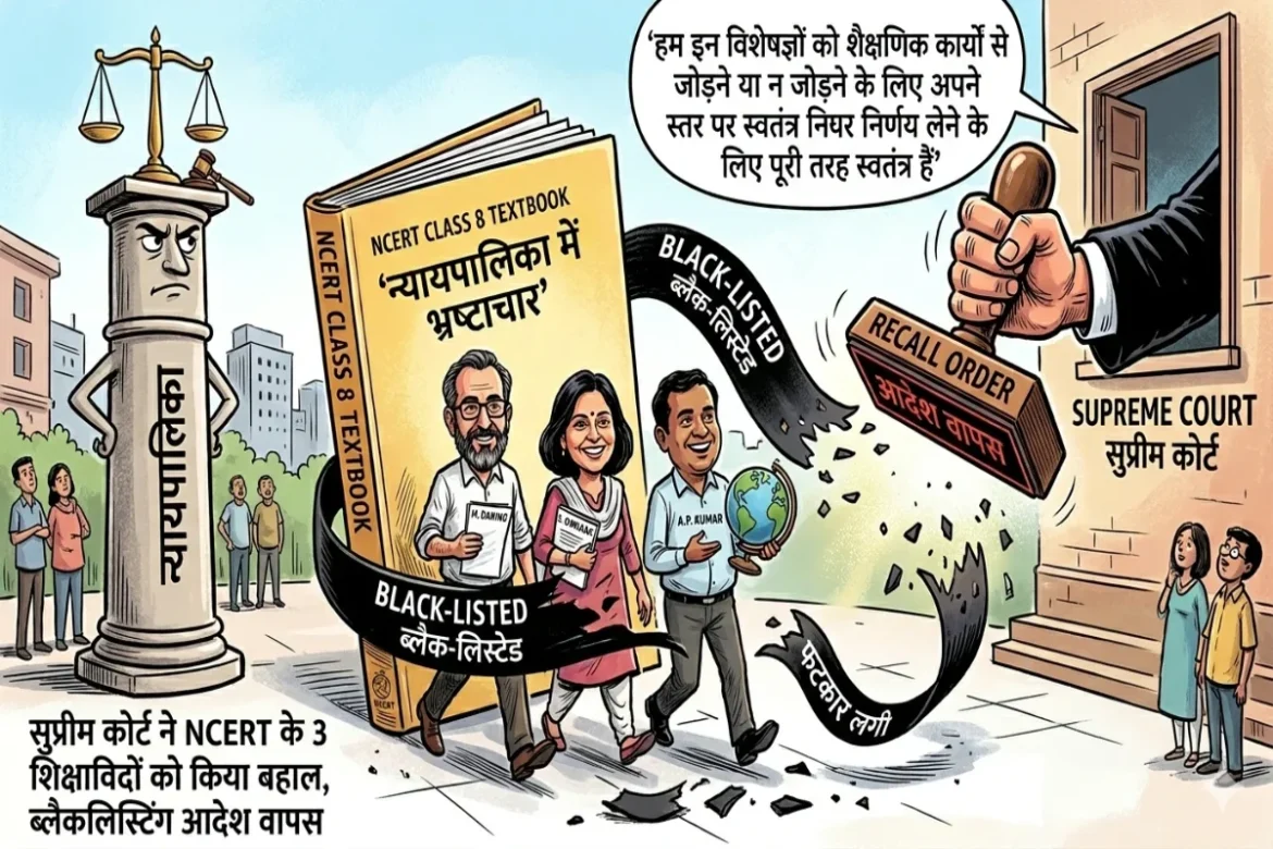 Corruption in Judiciary सुप्रीम ने कोर्ट शिक्षाविदों को ब्लैकलिस्ट करने का आदेश लिया वापस