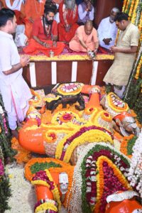 Ganga Aarti, Sanagam, Prayagraj, CM Yogi Adityanath6