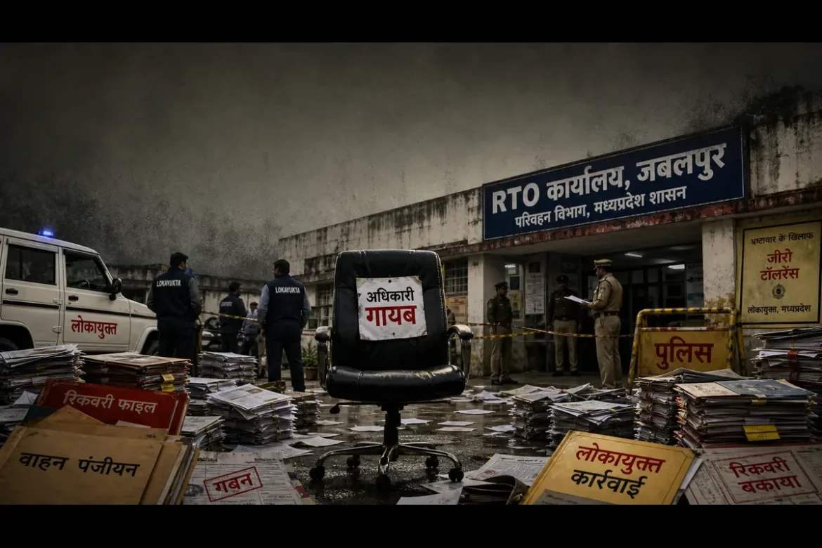 Jabalpur RTO वसूली काण्डः लोकायुक्त ने मारा छापा, प्रभारी हो गया लापता!