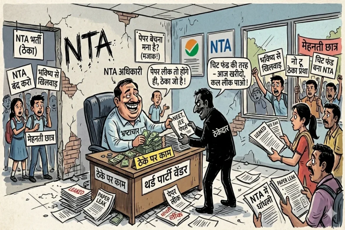Paper Leak Exclusive-1: चिट फंड की तरह बना NTA- थर्ड पार्टी वेंडर और ठेके पर काम होगा तो पेपर लीक होंगे ही!