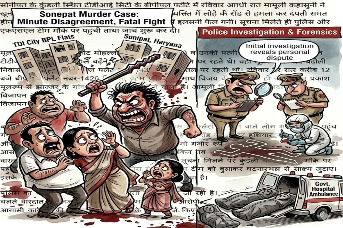 Triple Murder सोनीपत के कुंडली में तिहरे हत्याकांड से मचा कोहराम