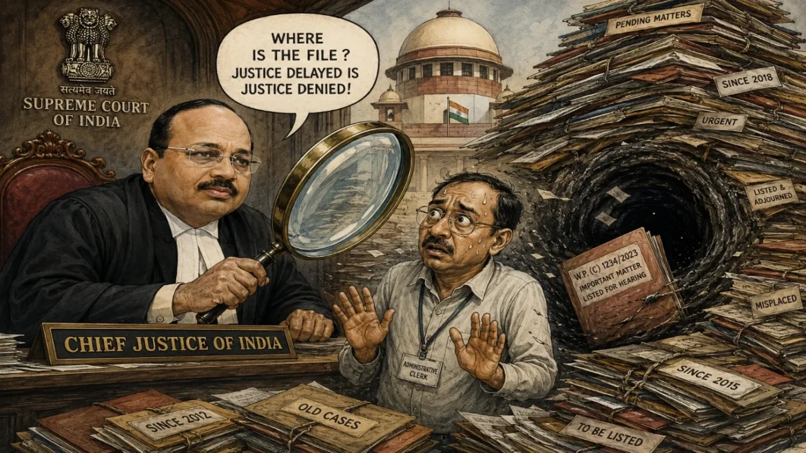 CJI जस्टिस सूर्यकांत ने खुद शुरू की जांच, सुप्रीम कोर्ट रजिस्ट्री से गायब रहीं फाइलें!